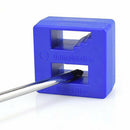 1 PC Magnetizer Demagnetizer For Screwdriver Tips Screw Bits Magnetic Blue New