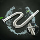 Stainless Steel Flexible Sink Drain Hose Siphon Basin Water Drain Pipe New z a