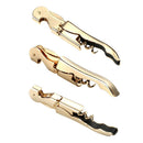 Corkscrew Doubled Hinged Waiters Wine Key Bottle Opener with Foil Cutter