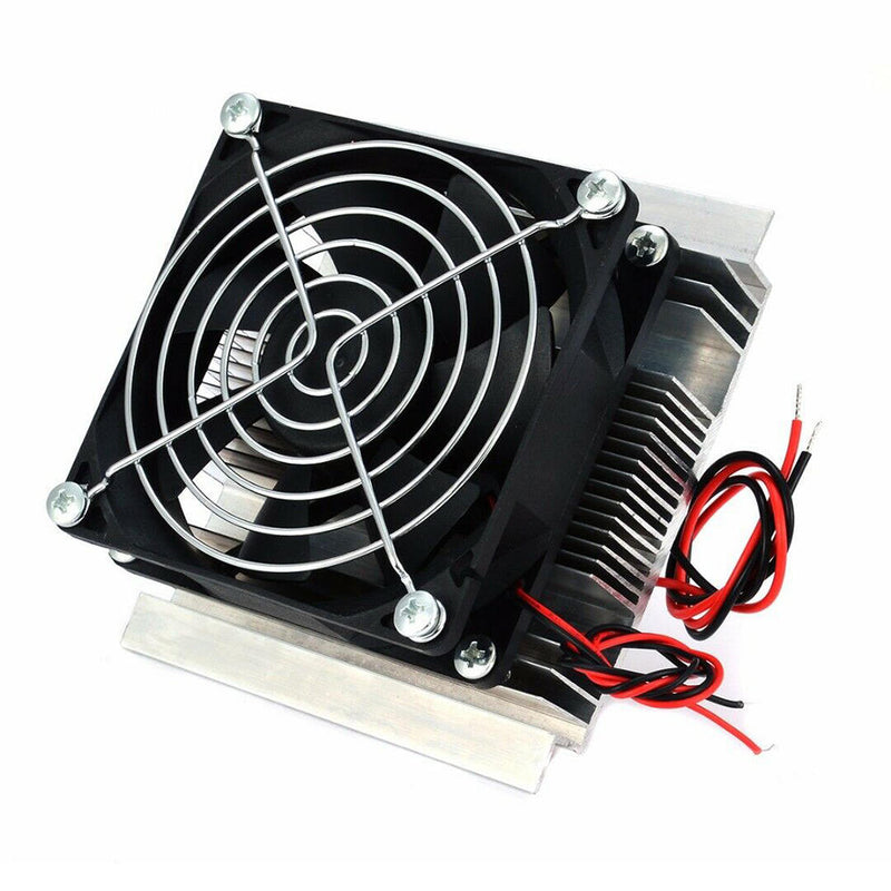 12V Thermoelectric Peltier Refrigeration Cooling Cooler Fan System Heatsink Set