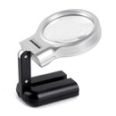 Foldable Magnifier Glass With LED Light Adjustable Lamp Magnifying Loupe 3X Read