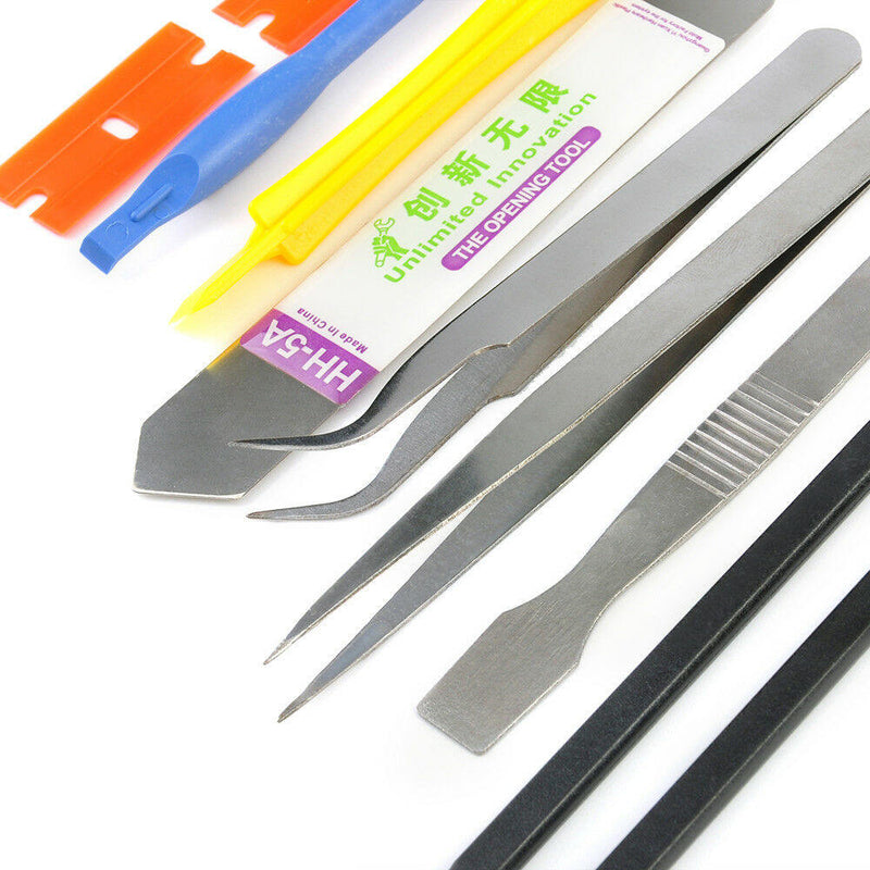 Cell Phone Repair Opening Pry Disassemble Tools Set Spudger Tweezers Kit New