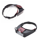 10x Magnifying Glass Lens LED Lamp Head Visor Loupe Headband Magnifier