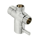 Three Way T-adapter Valve For Toilet Bidet Shower Head Diverter Valve Durable