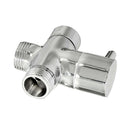 Three Way T-adapter Valve For Toilet Bidet Shower Head Diverter Valve Durable