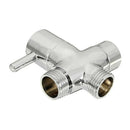 Three Way T-adapter Valve For Toilet Bidet Shower Head Diverter Valve Durable