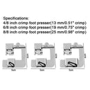 3x Domestic Sewing Machine Presser Foot Rolled Hem Feet 4/8''6/8'' 8/8'' new hot