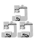 3x Domestic Sewing Machine Presser Foot Rolled Hem Feet 4/8''6/8'' 8/8'' new hot
