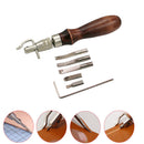 Multi-Function 7 In 1 Adjustable Stitching Groover Crease Leather Tools DIY Set