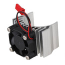 Metal Heat Sink With Cooling Fan Parts for 1/10 HSP RC Car 540/550/3650 Motor