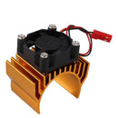 Metal Heat Sink With Cooling Fan Parts for 1/10 HSP RC Car 540/550/3650 Motor