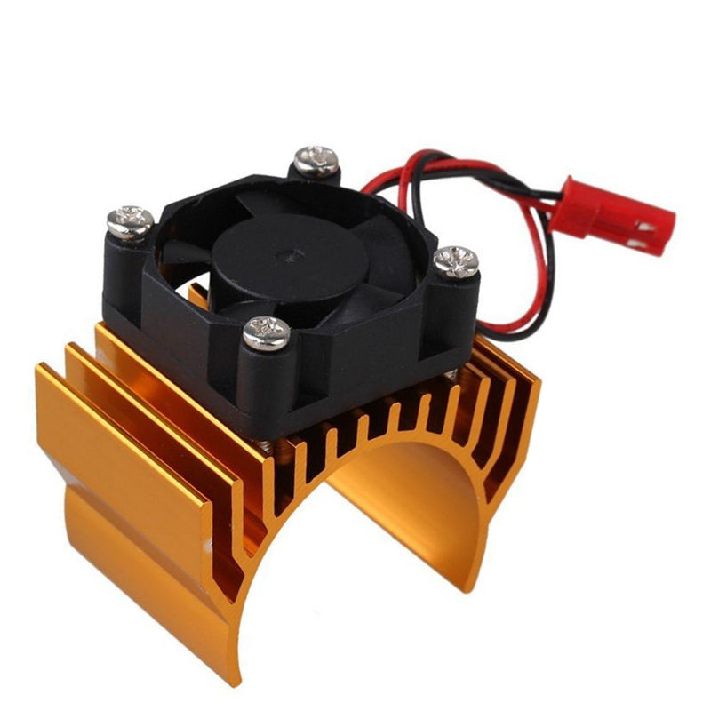 Metal Heat Sink With Cooling Fan Parts for 1/10 HSP RC Car 540/550/3650 Motor