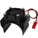 Metal Heat Sink With Cooling Fan Parts for 1/10 HSP RC Car 540/550/3650 Motor