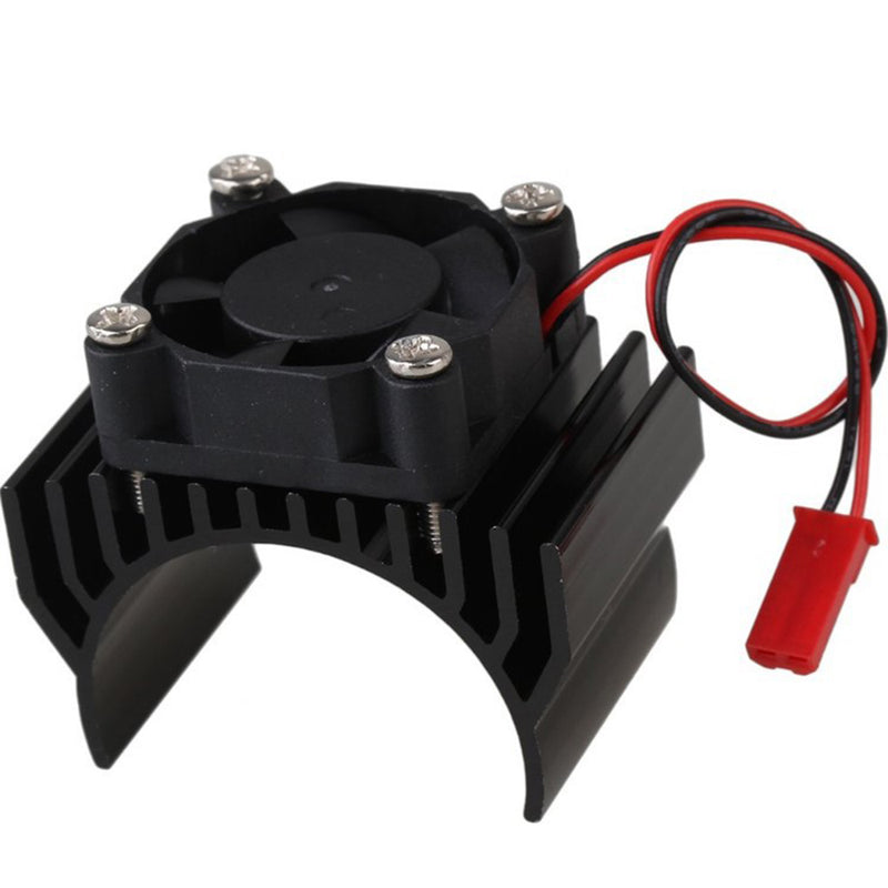 Metal Heat Sink With Cooling Fan Parts for 1/10 HSP RC Car 540/550/3650 Motor