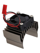 Metal Heat Sink With Cooling Fan Parts for 1/10 HSP RC Car 540/550/3650 Motor