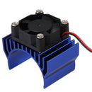Metal Heat Sink With Cooling Fan Parts for 1/10 HSP RC Car 540/550/3650 Motor