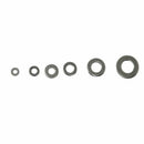 580pcs 304 Stainless Steel Flat Washers Kit For M2 M2.5 M3 M4 M5 M6 M8 M10 M12