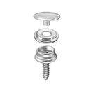 62x Snap Fastener Stainless Steel Canvas Screw Press Stud Boat Cover Tools Kit