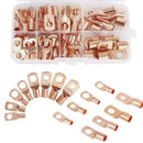 New 60PCS SC Tinned Copper Lug Ring Wire Connectors Bare Cable Terminal Set