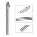 6pcs Ceramic Tile Glass Drill Bits 1/4" Hex Shank Set 3mm 4mm 5mm 6mm 8mm 10mm