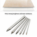 6pcs Ceramic Tile Glass Drill Bits 1/4" Hex Shank Set 3mm 4mm 5mm 6mm 8mm 10mm