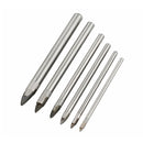 6pcs Ceramic Tile Glass Drill Bits 1/4" Hex Shank Set 3mm 4mm 5mm 6mm 8mm 10mm