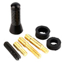3.5cm Real Carbon Fiber Screw-in Short Antenna Aerial Mast Universal Fit Car