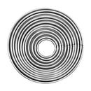 Stainless Steel Round Mousse Ring Cooking Baking Mould for Cake Muffins 12x New