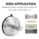 2x Stainless Steel Vacuum Suction Cup Shower Towel Hook Kitchen Wall Hanger Hot