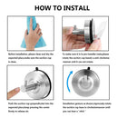 2x Stainless Steel Vacuum Suction Cup Shower Towel Hook Kitchen Wall Hanger Hot