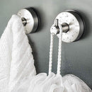 2x Stainless Steel Vacuum Suction Cup Shower Towel Hook Kitchen Wall Hanger Hot