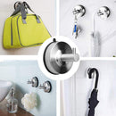 2x Stainless Steel Vacuum Suction Cup Shower Towel Hook Kitchen Wall Hanger Hot