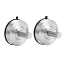 2x Stainless Steel Vacuum Suction Cup Shower Towel Hook Kitchen Wall Hanger Hot
