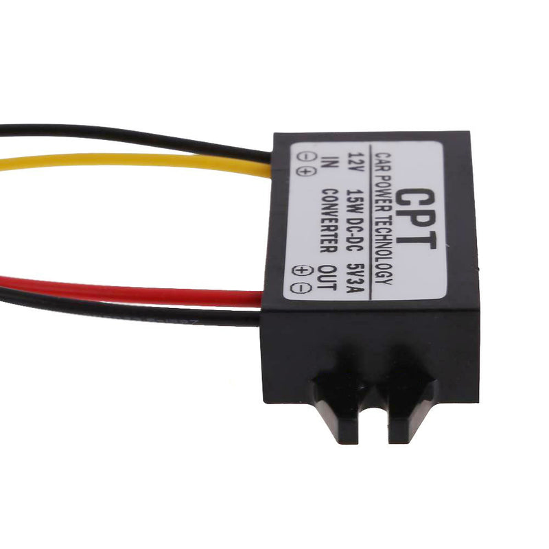 DC to DC Converter Regulator 12V to 5V 3A 15W Car LED Display Power Supply