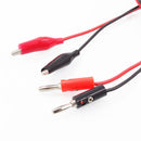 Durable 1M Alligator Test Hook Lead Clip To Banana Plug Probe Cable Wire