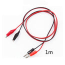 Durable 1M Alligator Test Hook Lead Clip To Banana Plug Probe Cable Wire