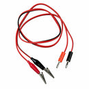 Durable 1M Alligator Test Hook Lead Clip To Banana Plug Probe Cable Wire