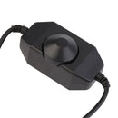 Adjustable 12VDC PWM Manual Knob Dimmer Switch With Button for LED Strip Light