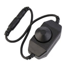 Adjustable 12VDC PWM Manual Knob Dimmer Switch With Button for LED Strip Light