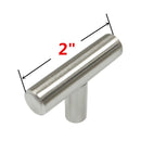 T-shaped Hollow Cabinet Handle Kitchen Wardrobe T Bar Pull Hardware 10*50mm