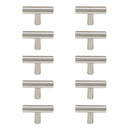 T-shaped Hollow Cabinet Handle Kitchen Wardrobe T Bar Pull Hardware 10*50mm