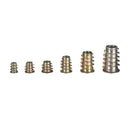 100pcs M4/M5/M6/M8/M10 Hex Drive Screws Threaded Insert Nuts Kits Wood Furniture