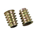 100pcs M4/M5/M6/M8/M10 Hex Drive Screws Threaded Insert Nuts Kits Wood Furniture