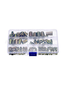 100pcs M4/M5/M6/M8/M10 Hex Drive Screws Threaded Insert Nuts Kits Wood Furniture
