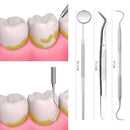 5 pcs Stainless Steel Dentist Tools Hygiene Teeth Oral Clean Tooth Dental Kit