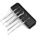 5 pcs Stainless Steel Dentist Tools Hygiene Teeth Oral Clean Tooth Dental Kit