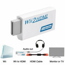 HDMI Wii2HDMI Full HD FHD 1080P Converter Adapter 3.5mm Output Tool Double