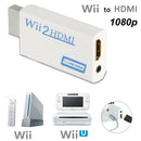 HDMI Wii2HDMI Full HD FHD 1080P Converter Adapter 3.5mm Output Tool Double