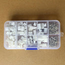 250X 2 pin 3 pin 4 Pin 2.54mm Terminal Housing PCB Header Wire Connectors w/ Box