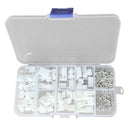 250X 2 pin 3 pin 4 Pin 2.54mm Terminal Housing PCB Header Wire Connectors w/ Box